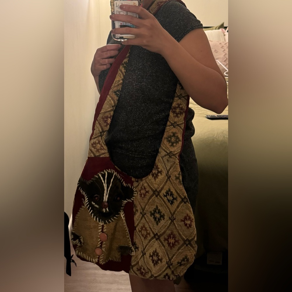 Handmade Star Wars Yoda canvas tote/hobo bag